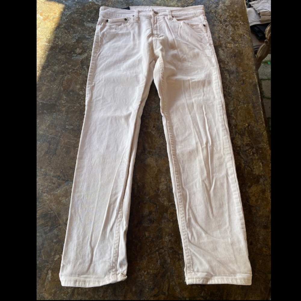 Hollister Women's Light Cream Skinny Jeans